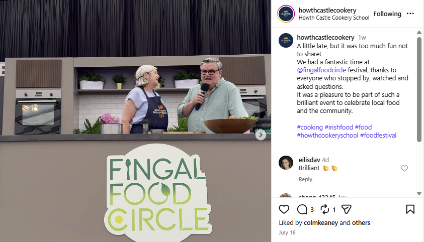 Howth castle cookery school at Flavours of Fingal Fingal Food Circle v2